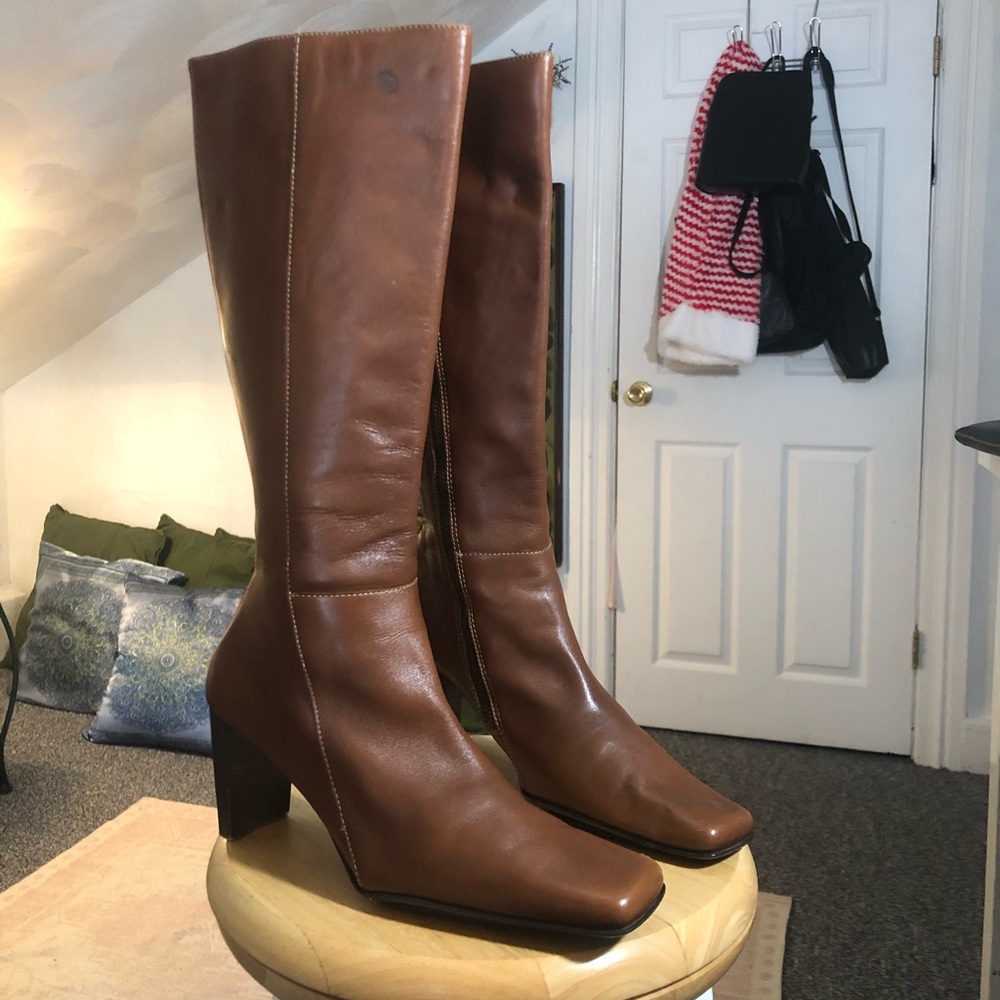 Anne Klein leather boots.